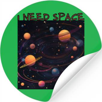 Discover i need space, planets constellation Stickers