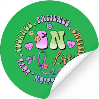 Discover Emergency Nurse circle Stickers