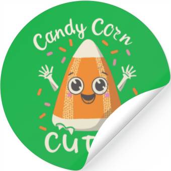 Discover candy corn cutie Halloween Gift Stickers