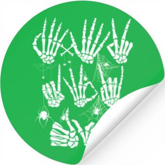 Discover Skeleton Hand Stickers