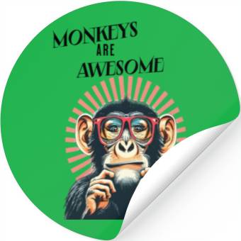 Discover monkey are the awesome Stickers