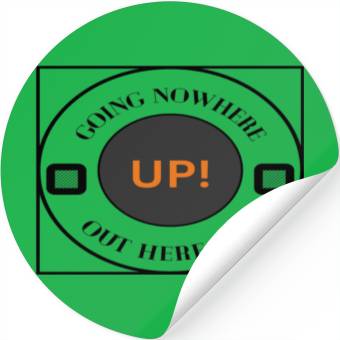 Discover Never give up Stickers