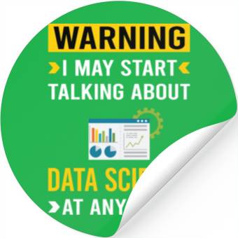 Discover Warning Data Science Stickers