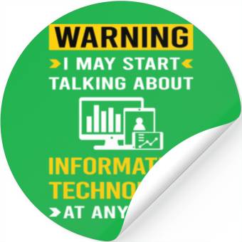 Discover Warning Information Technology Stickers