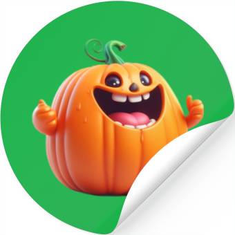 Discover Funny Pumpkin Stickers