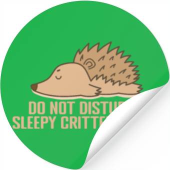 Discover Do not disturb: Sleepy Critter inside Stickers