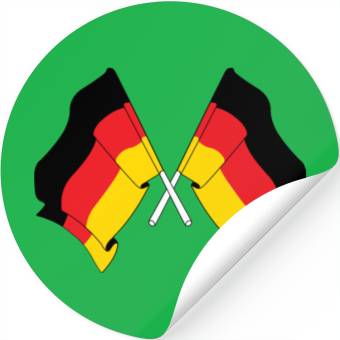 Discover Two flags Germany Stickers