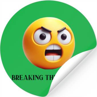Discover Angry Shouting Face Stickers