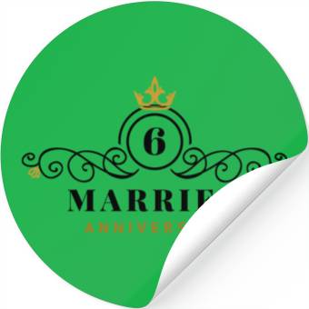 Discover 6th Wedding Anniversary Stickers