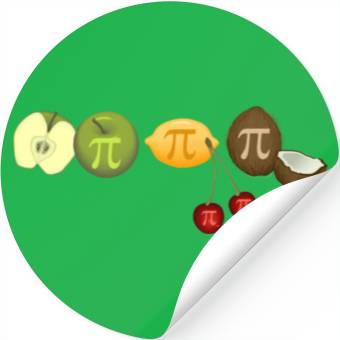 Discover Pi Day Fruit Pie Stickers