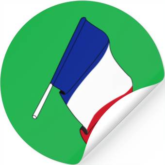 Discover France flag Stickers