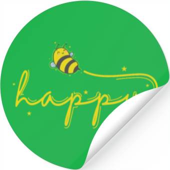 Discover Happy Bee Animals Nature Beekeeper Stickers
