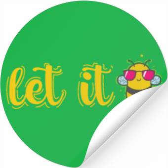 Discover Let it Bee Animals Nature Stickers