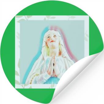 Discover Virgin Mary Praying Stickers