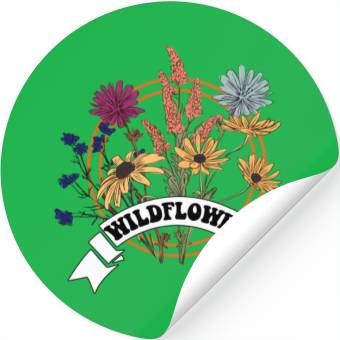 Discover wild flower Stickers