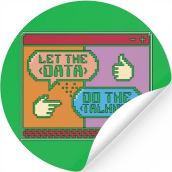 Discover Data Mining Let The Data Do The Talking Programmer Stickers