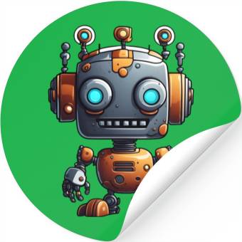 Discover Robot / Machine / AI / Innovation / Computer Stickers