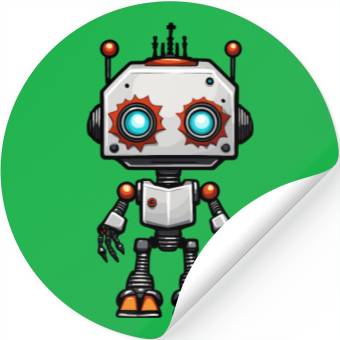 Discover Robot / Machine / AI / Innovation / Computer Stickers