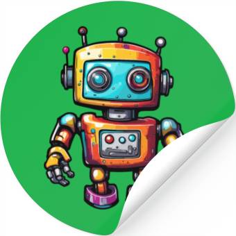 Discover Robot / Machine / AI / Innovation / Computer Stickers