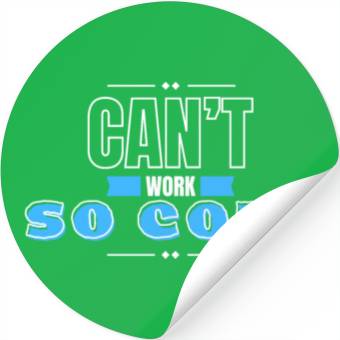 Discover can't work so cold winter Stickers