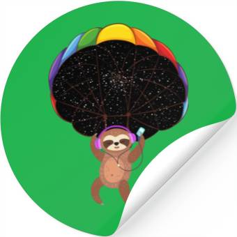 Discover Sloth Skydrive Stickers