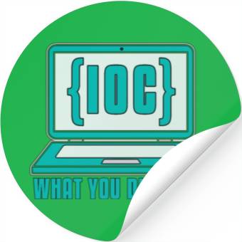 Discover Cybersecurity IOC What You Did Computer Science Stickers