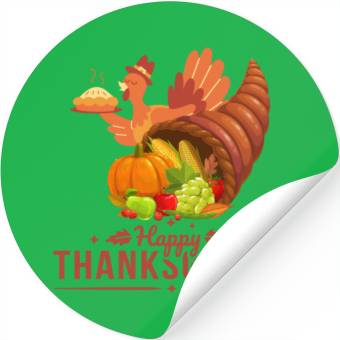 Discover Happy Thanksgiving Stickers