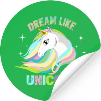 Discover DREAM LIKE UNICORN Stickers