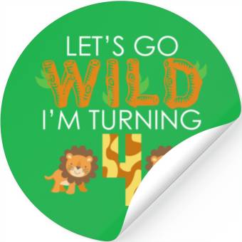 Discover TURNING 4 BIRTHDAY Stickers