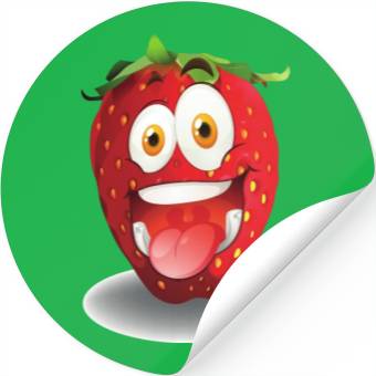 Discover Strawberry Stickers
