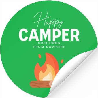Discover Happy Camper Stickers