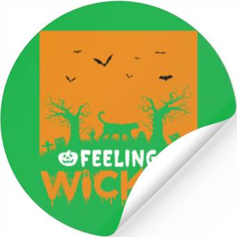 Discover Halloween Feeling wicked Stickers