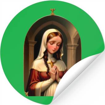 Discover Praying Virgin Mary Stickers
