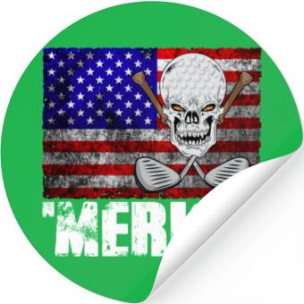 Discover Merica Golf Stickers