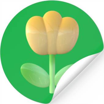 Discover Tulip brighten your day Stickers