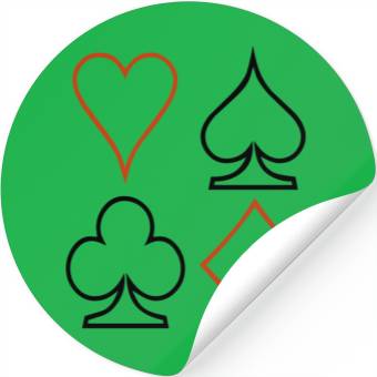 Discover Playing Card Poker Stickers