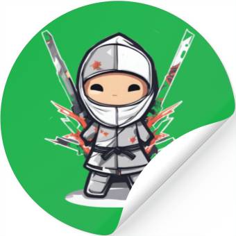 Discover Data Ninja Funny Silver Big Data Analyst Scientist Stickers