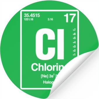 Discover Chlorine Cl Periodic Table Stickers
