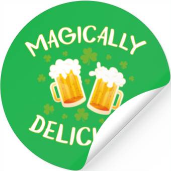 Discover Magically Delicious Beer Drinking Irish Team St Stickers
