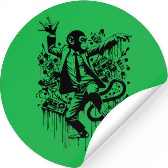 Discover Dancing Monkey | Ape President Stickers