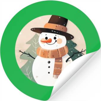 Discover Snowman Stickers