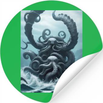 Discover Kraken Octopus Stickers