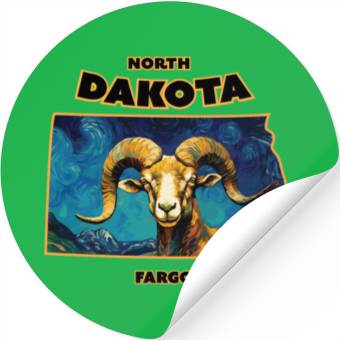 Discover North Dakota - Sheep Stickers