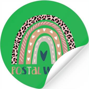 Discover Postal worker rainbow Stickers
