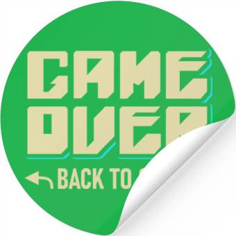 Discover Game Over Back To School Stickers