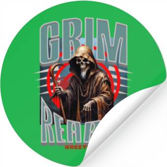 Discover Grim Reaper Greetings Stickers