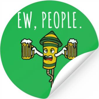 Discover Ew People Drunk Firecracker Beer Stickers