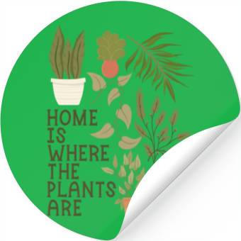 Discover House Plant Lady Quote Stickers