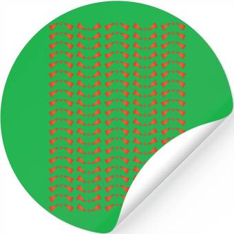 Discover Orange Pattern Stickers