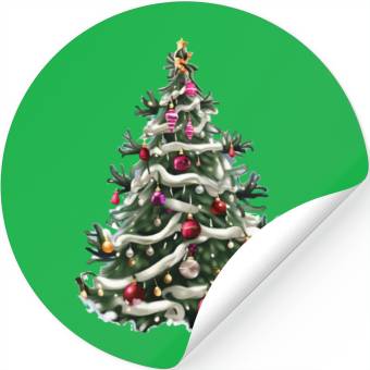 Discover Christmas tree9 Stickers